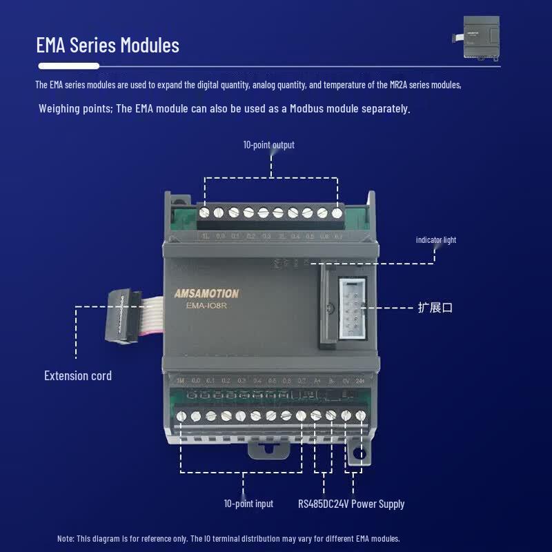 AIMOXUN 16-Channel RS485 Ethernet Modbus IO Expansion Module