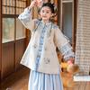Huatiacai Blossom Girls' Embroidered Hanfu Set