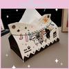 Cat Cartoon Leather Tissue Box For Home Office Car Use With Multi Purpose Functionality