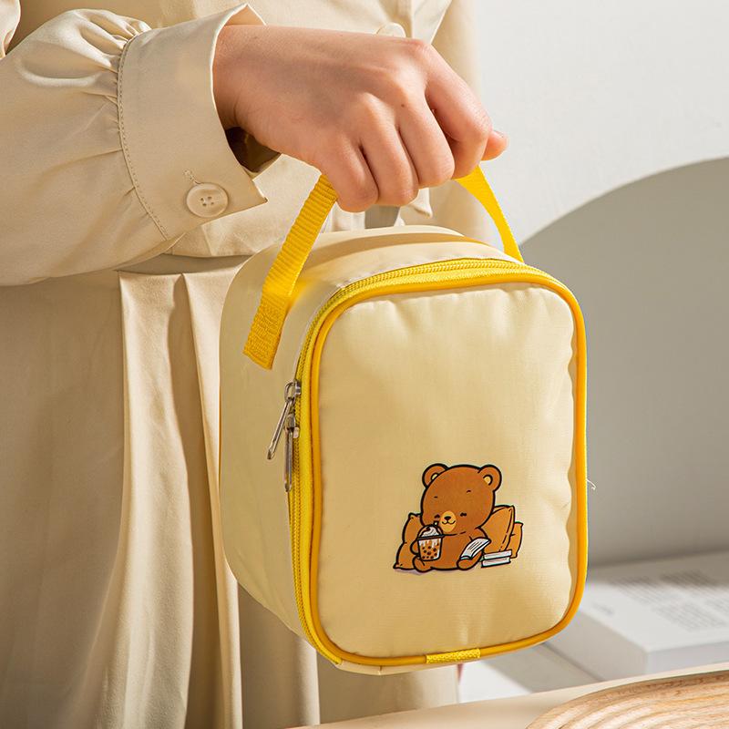 Stainless Steel Breakfast Cup Soup Cup Portable Outer Belt Thermal Insulation Bag Office Worker Thermal Insulation Lunch Box Food Grade Picnic Soup