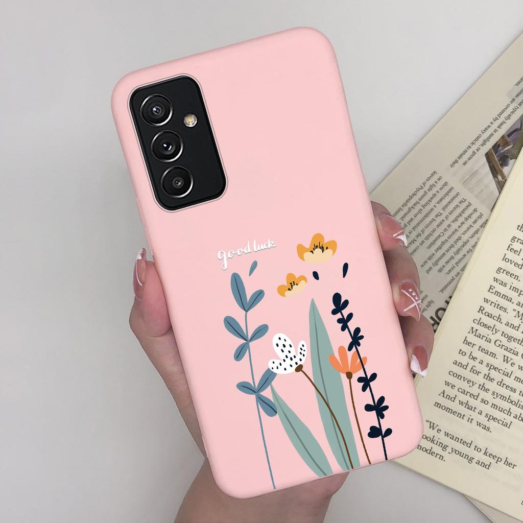For Samsung A82 Phone Case Butterfly Lavender Matte Cover For Samsung Galaxy A82 A 82 Funda Soft Silicone Shockproof Bumper Capa