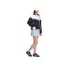 Adidas Originals Collegiate Collection FW24 Fashion Sports Color Block Retro Stand Collar Jacket Women Jacket Dark-Navy Blue White JD6369