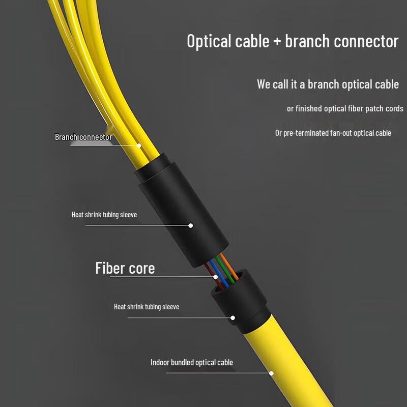 Xunpu Single Mode 6-Core LC-LC Fiber Optic Patch Cable
