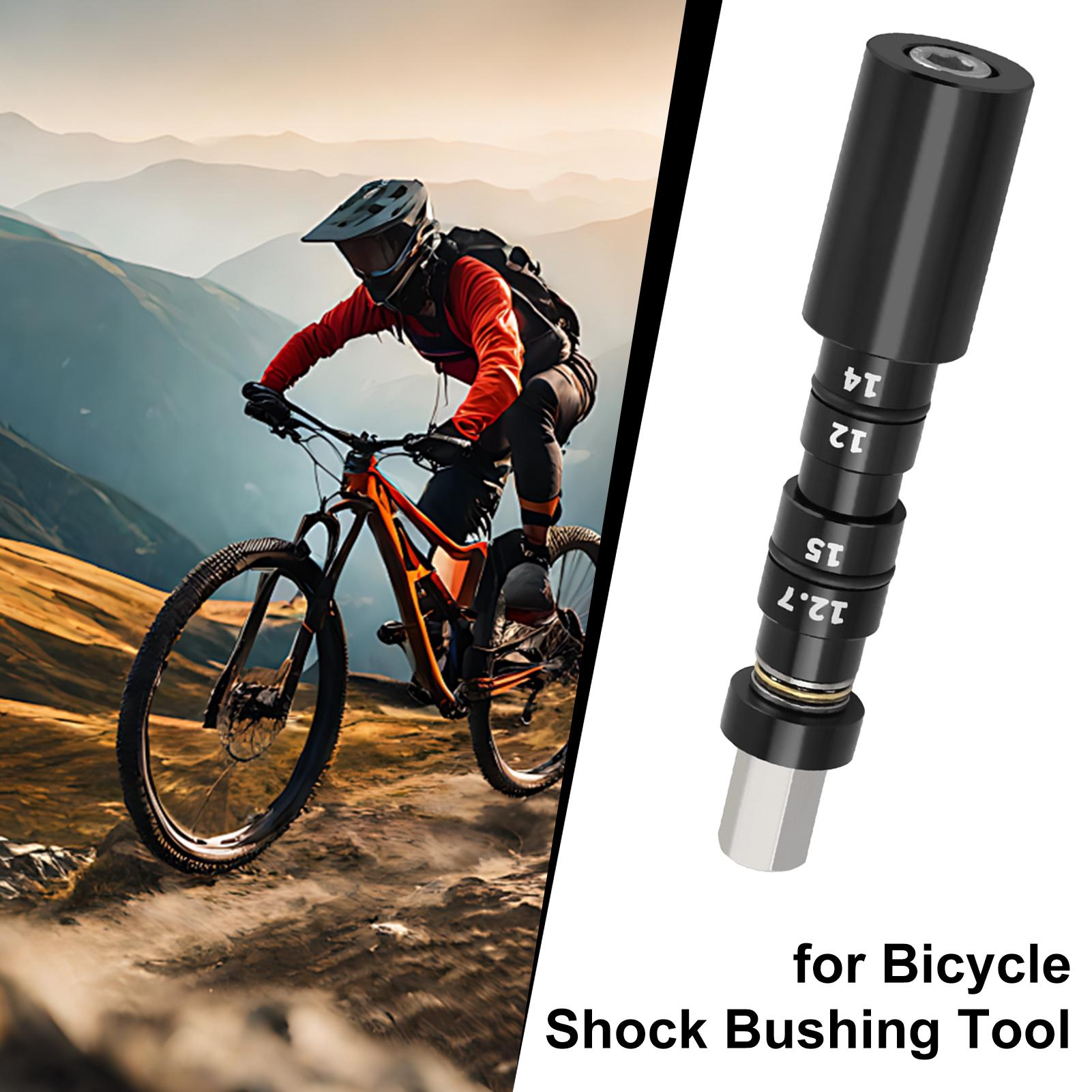 MTBs Rear Shock Bushing Tool Bike Rear Suspension Bushing Removal and Installation Tool Bike Rear Shock Repair Tool nero