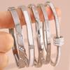 ZAKOL 5/1pcs Stainless Steel Bracelet With Shiny Zircon High-end Fashion Stacking Jewelry Birthday Party Gift for Women