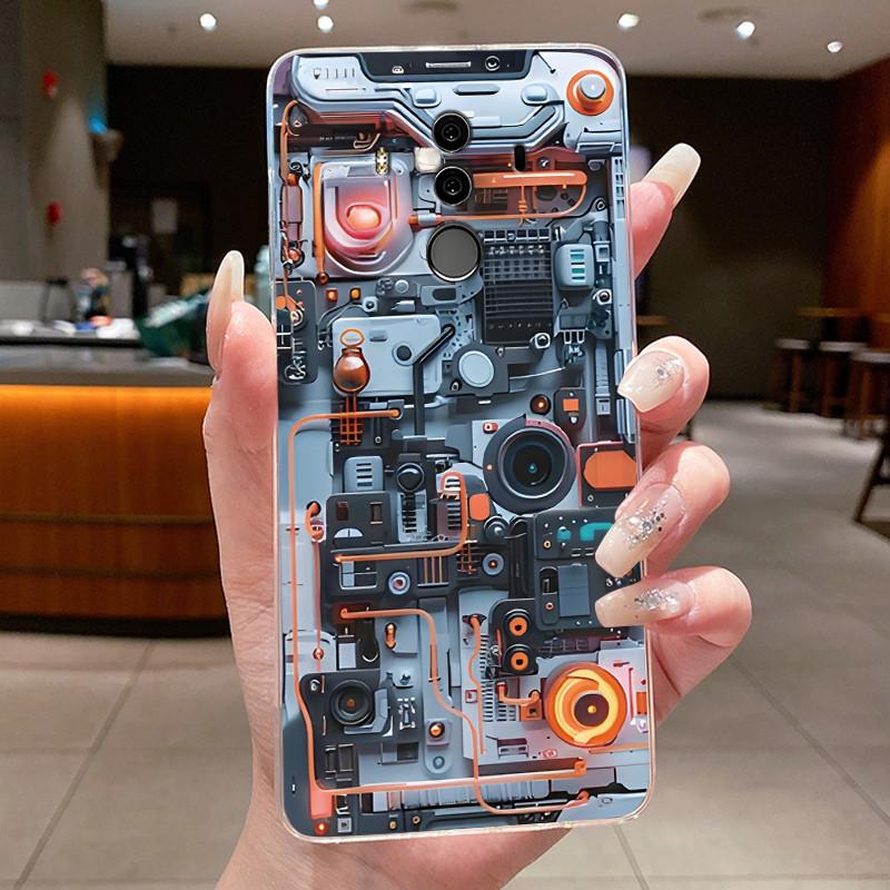 Luxury Cute Cool Case For Huawei Mate 10 Pro 10Pro Back Cover Transparent Silicone TPU Phone Case For Huawei Mate 9 Mate9 Casing