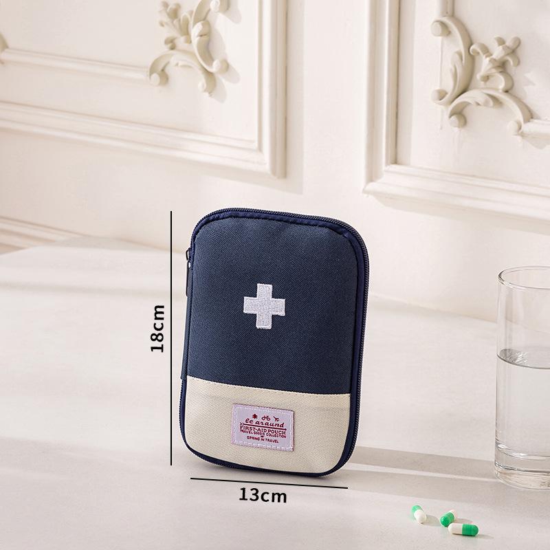 Portable Oxford Cloth Medicine Bag - Large Capacity Folding First Aid Kit & Multi-purpose Storage