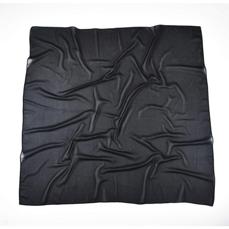 Versatile Solid Chiffon Scarf 90cm Square Headscarf For Women