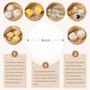 400pcs Air Fryer Liners, 4 inches Bamboo Steamer Liners, Premium Perforated Parchment Steaming Papers, Non-stick Steamer Mat Liner for Air Fryers