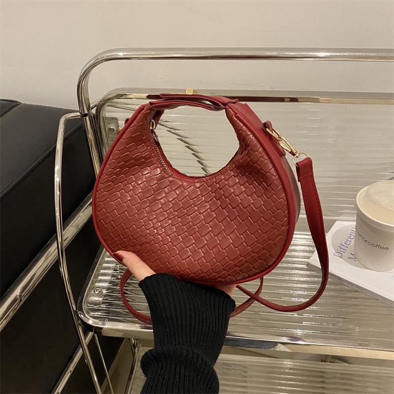 

Нішевий Дизайн Мода 2024 Сумка-півмісяць через плече - Жіноча Повсякденна Сумка та Кросбоді кавовий