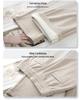 Women's Apricot Wool Casual Pants 2024: Soft, Glutinous, Narrow-Leg, Draping Straight-Leg, Thickened Wide-Leg for Autumn/Winter.