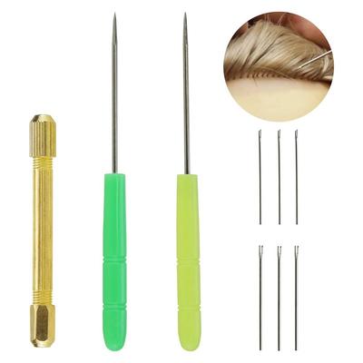 9-Piece Set Breed Hair DIY Hair Making Tools Hair Rooting Reroot Rehair Tool Holder