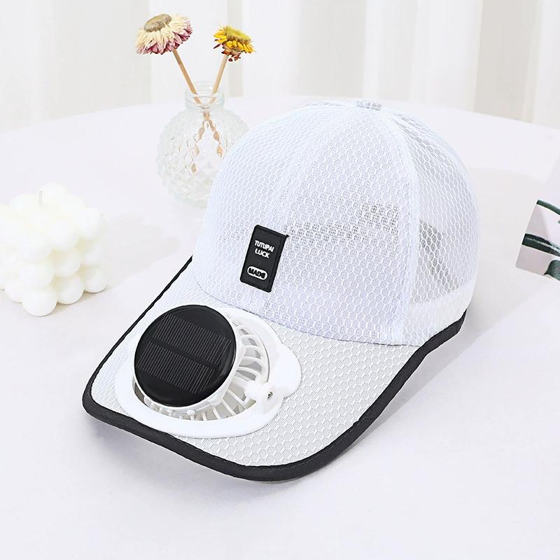 Sommer Männer Frauen Lüfter Baseballkappe Sonnenschutz Baseballkappe Mit Solarventilator USB-Ladeventilator Atmungsaktiv UV-Schutz Outdoor Sonnenhüte