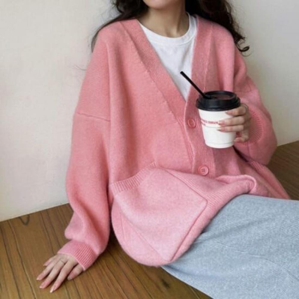 NaVaVa Soft Solid V Neck Long sleeVe Knit Cardigan Nk2562