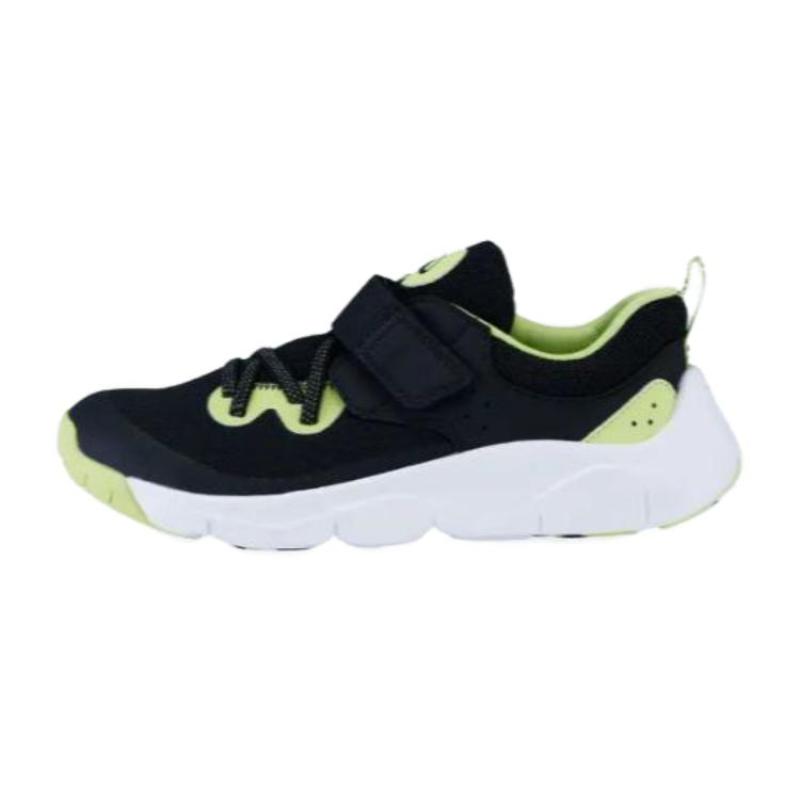 

DECATHLON Playful Fast Hook-and-Loop Style Durable Breathable Low-Top Kids Running Shoes Black White Green Kids 30