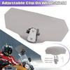Motorcycle Windshield Adjustable Extension Spoiler Wind Deflector Clip-On Smoked