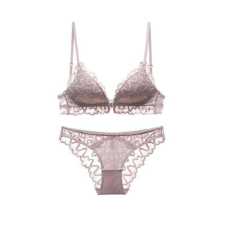 

Французский тонкий U-образный бюстгальтер-халтер без косточек, с перекрестной передней застежкой, красивое нижнее белье для спины, для большой груди и маленькой чашки. 85C