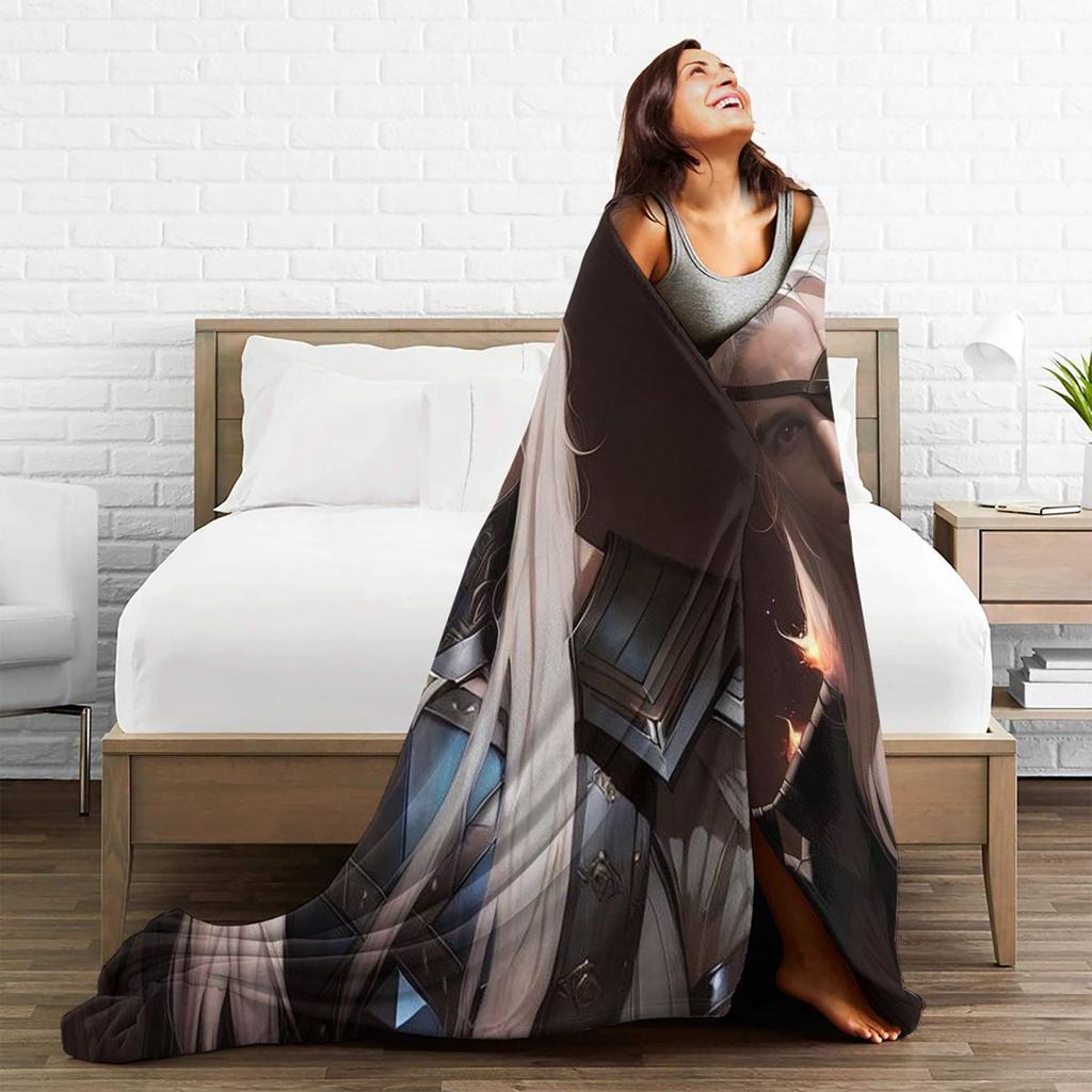 Aegon Targaryen Blankets Soft Warm Flannel Throw Blanket Plush for Bed Living room Picnic Travel Home Sofa
