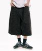 MOO Washed Leopard Bermuda Shorts - Black