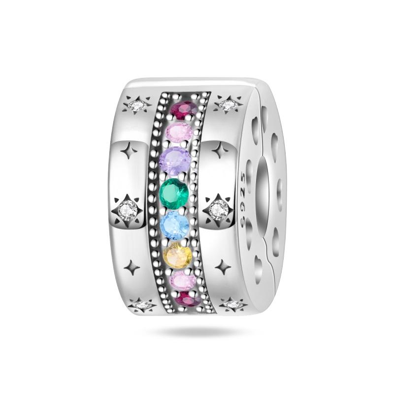 Copper Clips Copper Stars Moon Sun Daisy Clip Charms Butterfly Safety Chain Fit Original Bracelet Diy Jewelry Gifts