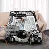 Pierce The Veil Band Printed Flannel Blanket Soft Kid Warm Plush Throw Blanket for Bed Bedroom Sofa Bed Picnic Blanket Fan Gift