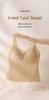 White-Enhancing V-Neck Lace Warm Camisole with Chest Pads - Women's Autumn/Winter Base Layer