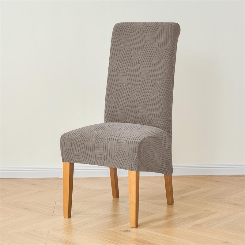 1/2Pcs Nordic Xl Size Dining Chair Cover Solid Color Washable Chair Slipcover Removable Elastic Seat Case El Banquet Home