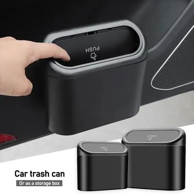 Car Trash Can Garbage Bin Auto Interior Accessories For Skoda Octavia Superb Rapid Kodiaq Karoq Fabia Kamiq Enyaq Vision RS Yeti