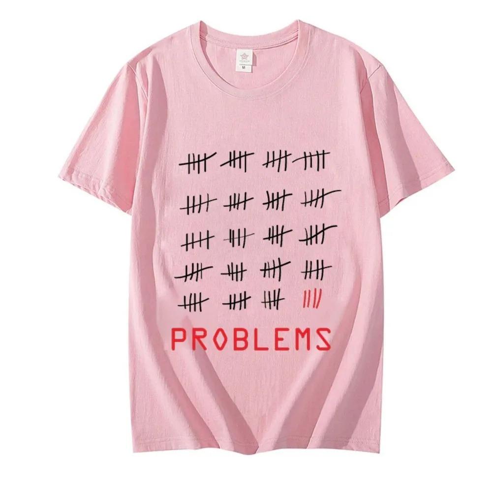 Summer Comfortable Breathable Shirt 99 Problems Black Classic T-shirt Men's Street Casual T-shirt Loose Short-sleeved T-shirts