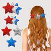 Patriotic Hair Accessory Stylish Hair Barrette Independence Day Hair Ornament Elegant Hair Clip Present for Girls