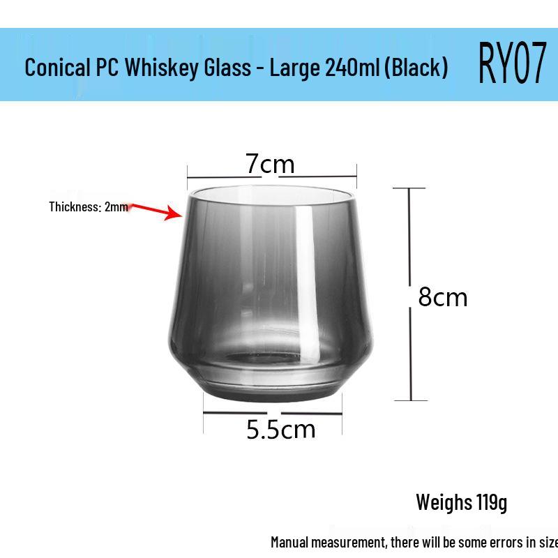 Durable PC Acrylic Beverage Cup: Heat, Cold & Drop Resistant for Restaurants