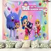 True and the Rainbow Kingdom Wall Tapestry Aesthetic Wall Hanging Printed Fabric Blanket Decorative Tapestries for Bedroom Living Room Home Decor