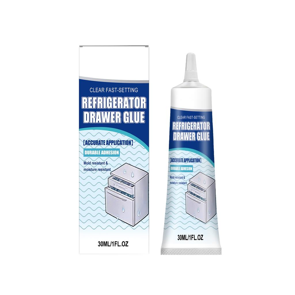 Refrigerator Drawer Adhesive Easy-to-use, Nail-free, Highly Bonding Agent For The Interior Of The Refrigerator, Multi-purpose Glue,30ML