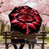 1pc Rose Petals Automatic Open/Close Umbrella Compact Folding Umbrella with 8-Rib Shaft for Women/Men, Elegant Birthday1188S