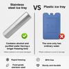 Stainless Steel Ice Cubes Stainless Steel Cylinder Ice Packs Portable Coolers Rapid Freezing Metal Freezer for Coffee Kitchen