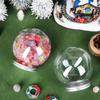FRCOLOR Snow Globe Kit for DIY Set of 4 Empty Containers Aluminum Lids Christmas Handmade - - Clear, Round, - Decorations,