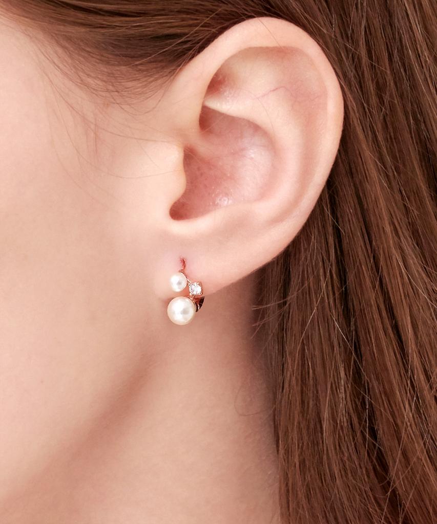 Ellejewelry 14K Gf Pearl One-Touch Earrings Elgpee215