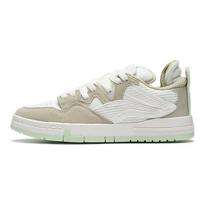 Li Ning We Wo Pro Non-Slip Durable Low-Top Skate Shoes Women Skate Shoes Khaki AECS052-4