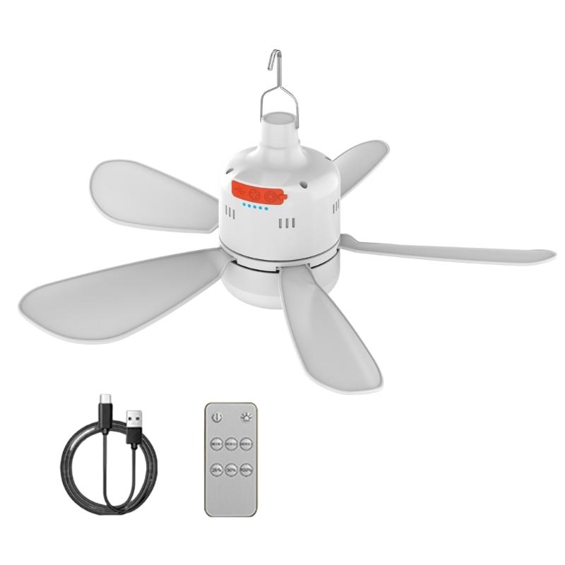 

Портативный USB-перезаряжаемый вентилятор с дистанционным управлением и светодиодной подсветкой, oscillating, подвесной, для кемпинга, офиса, спальни 1
