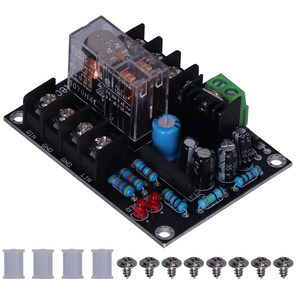 Speaker Protection Board DC Protection Simple Circuit Safe Reliable Relay Module Board with LED