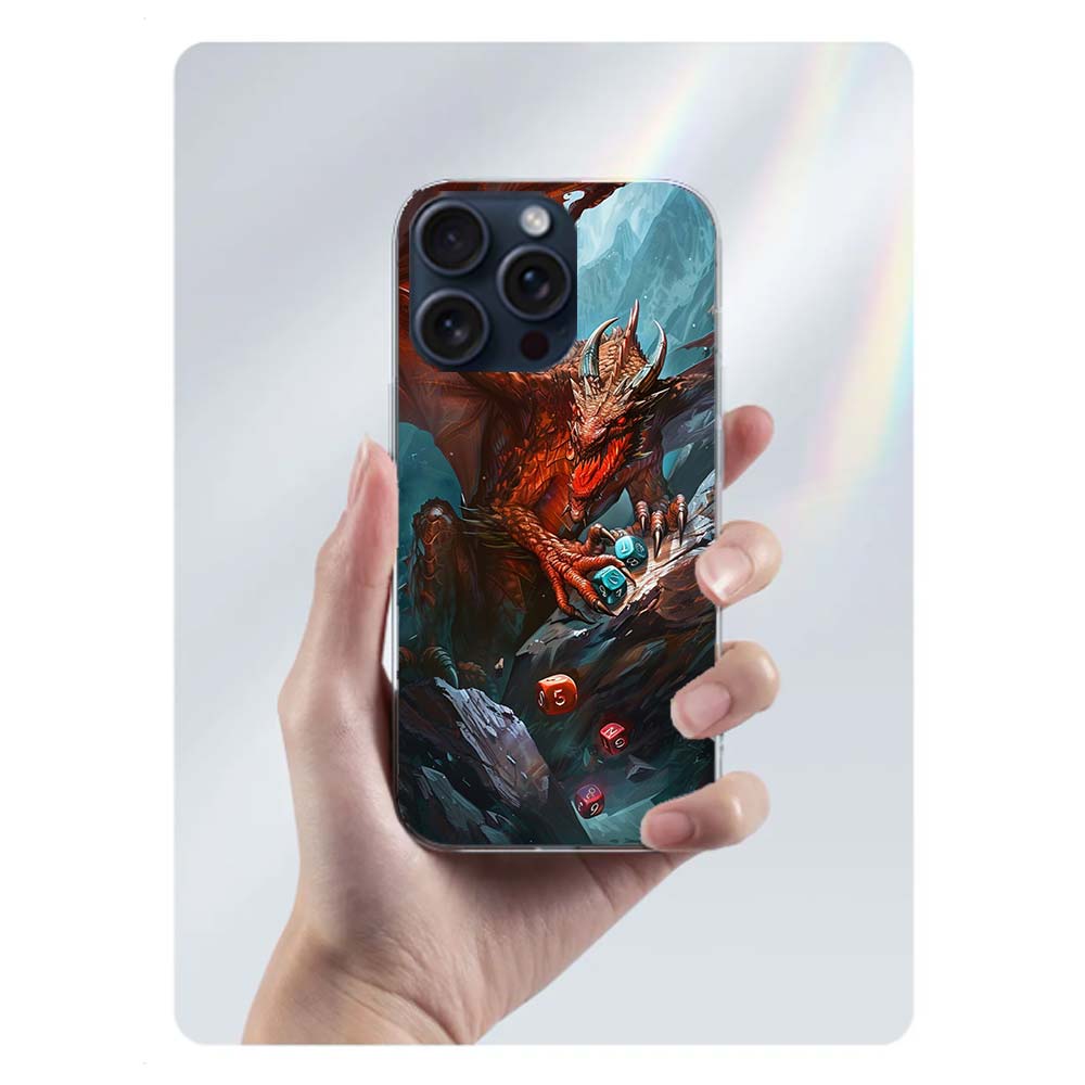 Game D-Dungeons D-Dragons D-DND Clear Phone Case For Iphone 17 Air 16 Pro Max 15 Pro 14 Plus 17E 16E 11 13 12 Mini Cover Cases F