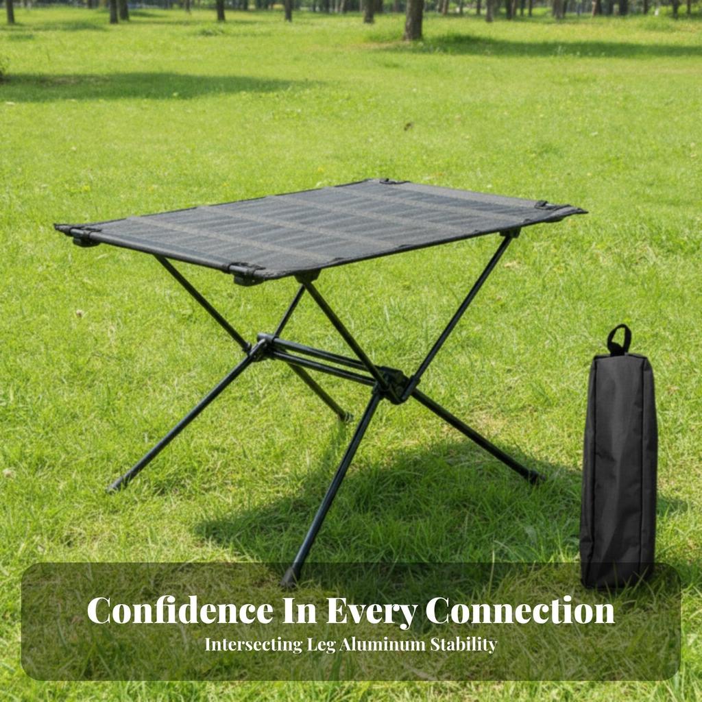 Foldable Camp Table with Carrying Bag Compact, Folding Camping Table, Sturdy,