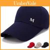 Stylish Cotton Baseball Cap For Men With Extended Brim For Sun Protection In Classic Colors