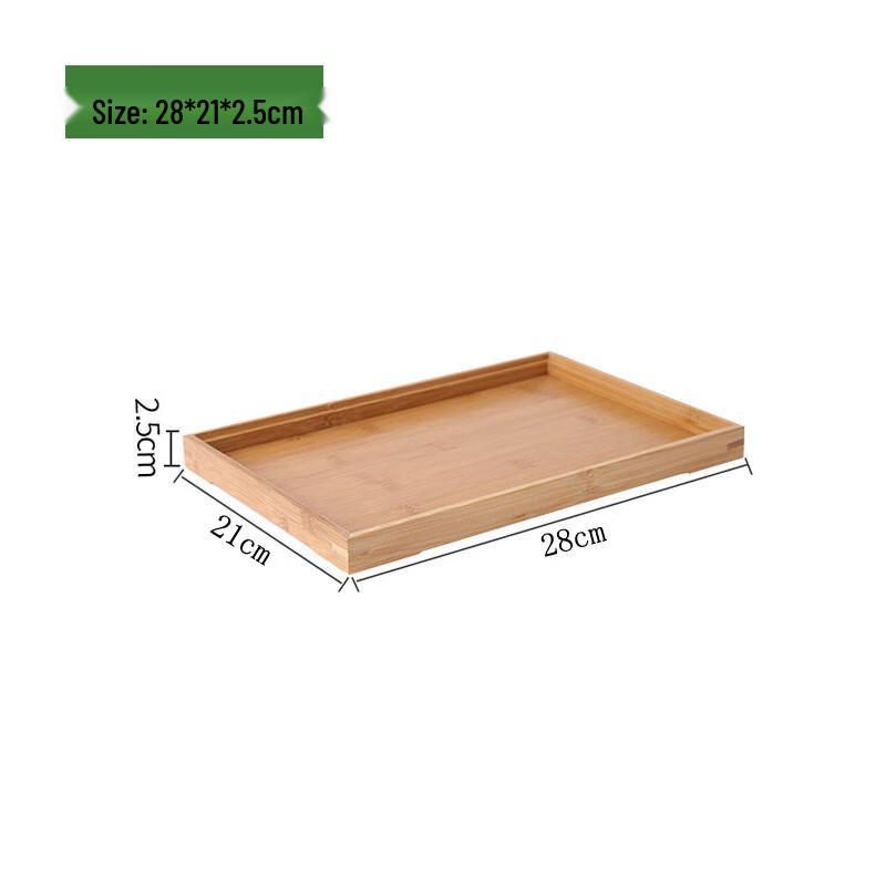 ZISIZ Bamboo Wood Serving Tray