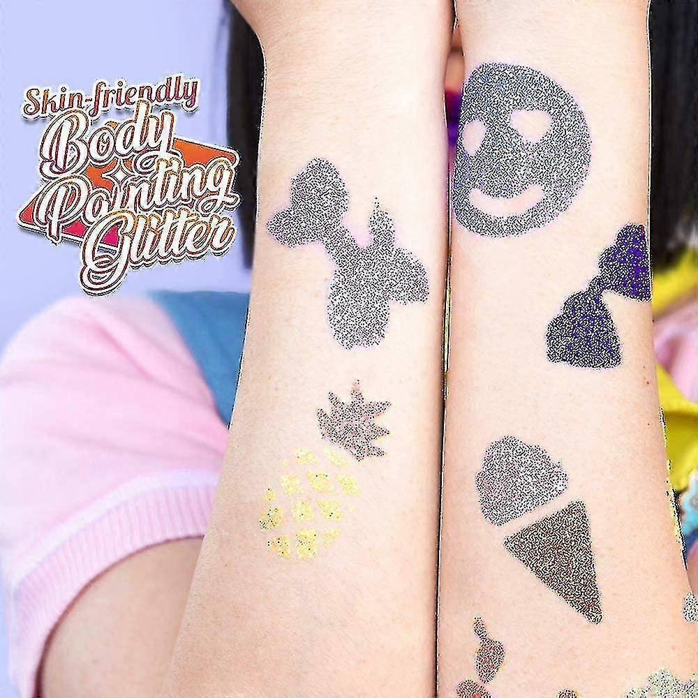 Sparkly Fine Glitter For Crafting, 32 Colors Of Nail Glitter Face Glitter Powder Rainbow Body Glitter Tattoo Glitter - Pjun