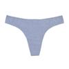 Women's Breathable Solid Color Cotton Thong - Large Size Sexy Sports Underwear