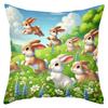 Colorful Bunny And Farm Scenes Printed Decorative Throw Pillows Polyester pillowcase,sofa  cushion cov Headboard Pillow