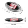 NBNY6 1Pcs Car Door Aluminum Emblem Trunk Logo Stickers For Seat Leon Mk1 Mk2 Ateca Altea Arosa Ibiza 6j Ahambra FR Toledo Accessories