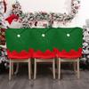 Christmas Santa Hat Chair Cover Christmas Decoration Table New Year 2024 Ornament for Home Dining Room Christmas Gift