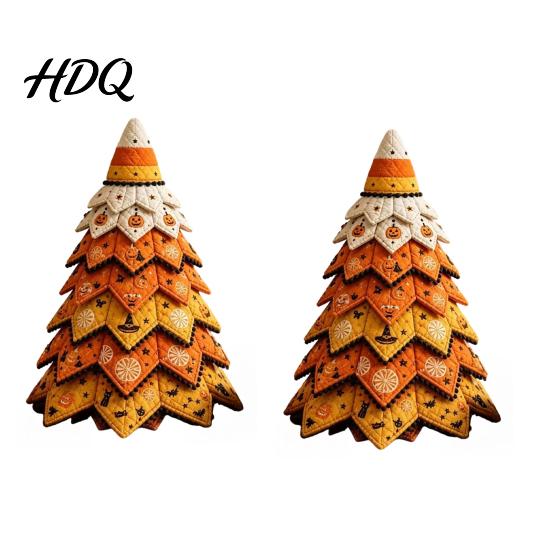 Idee Regalo Pensate Fatte a Mano Kit Creativo Patchwork Vintage Kit Artigianale Albero di Natale in Tessuto Trapuntato Fai-da-te Set da Cucito di Natale da Tavolo per Principianti